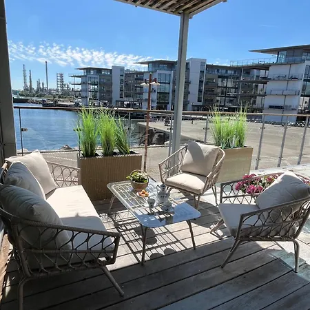 Appartement Penthouselejlighed Med Fuld Havudsigt Nyborg